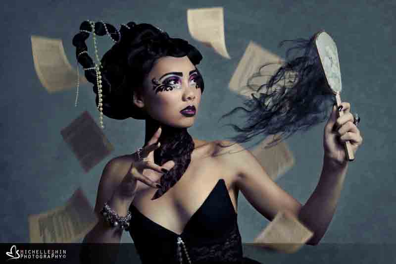 Female model photo shoot of MichelleShin in Launceston, makeup by CynStudio Hair n Makeup