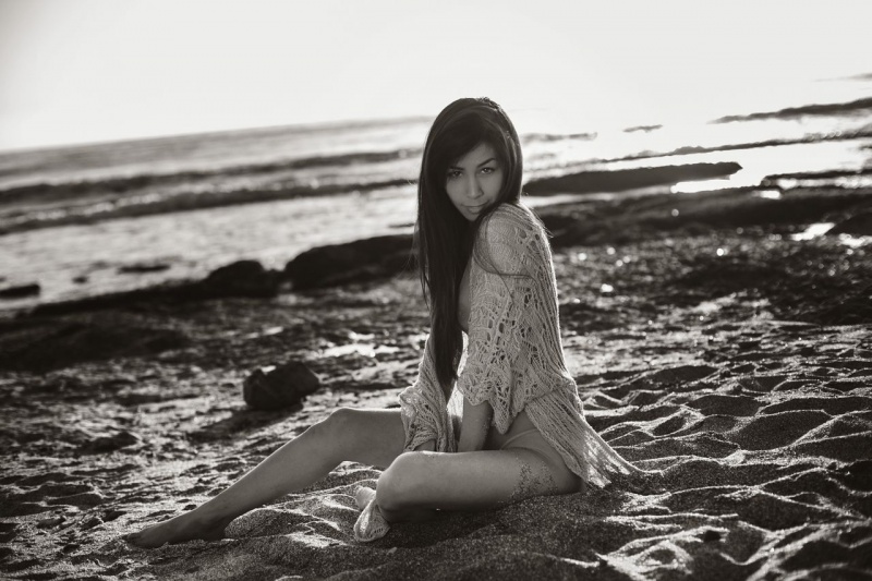 Female model photo shoot of Jalanis by dani elle in Shell Beach, Ca