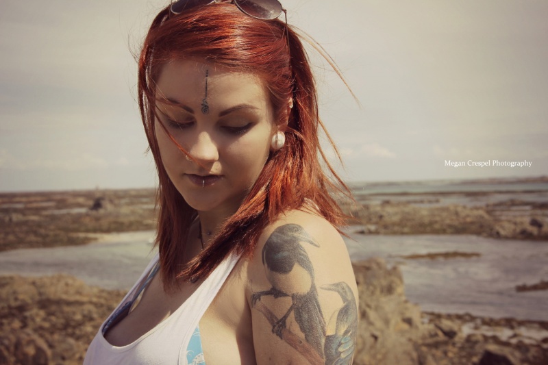 Female model photo shoot of Megan Crespel in Jersey, Channel Island