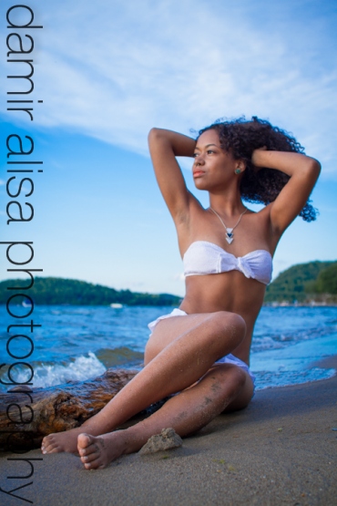 Female model photo shoot of Alyssa N in Lake Champlain