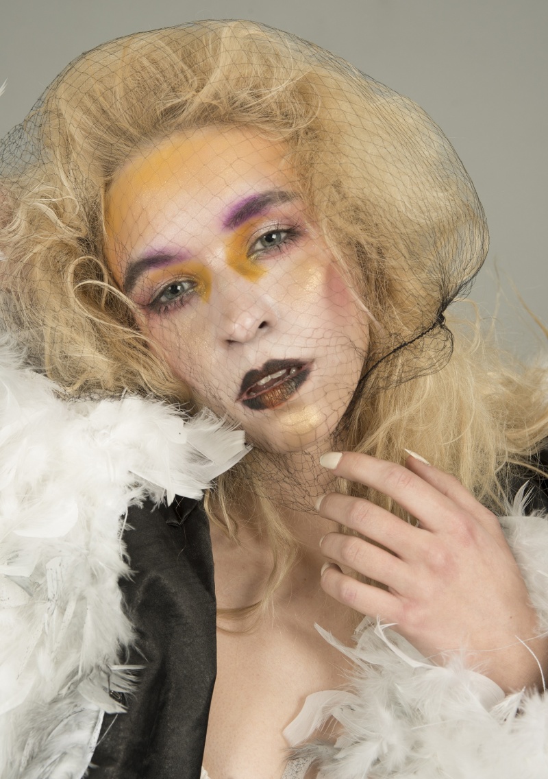 Female model photo shoot of IB Make-up Artistry