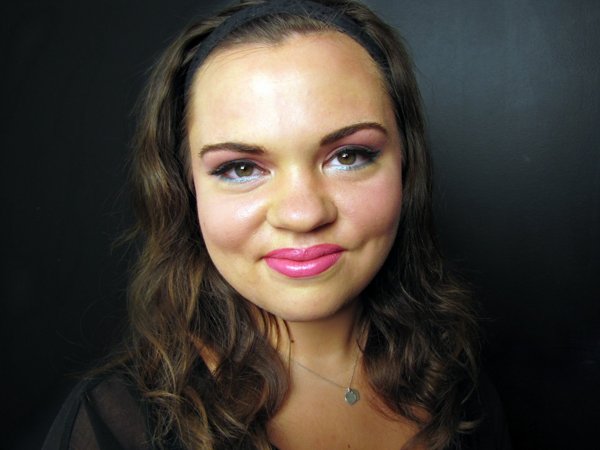 Female model photo shoot of Jordan A Powell in Joe Blasco Make-up Training Center