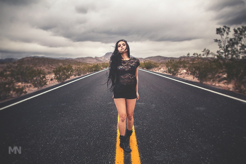 Female model photo shoot of Rachel Dashae by MehdyNasser in Nevada
