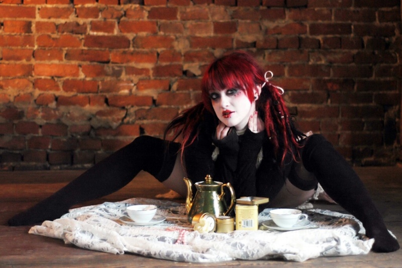 Female model photo shoot of Malice the Macabre by Hedy Suder