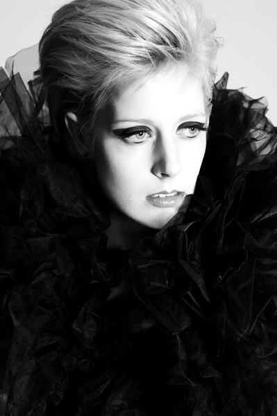 Female model photo shoot of Mel Richards Makeup Art by Mai Tilson in Model Me Studios, London, ON