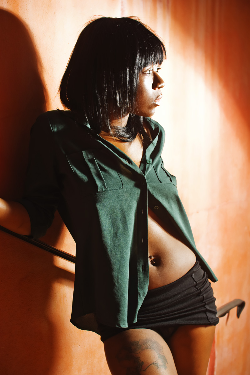 Female model photo shoot of Dimplez P by Darryl Glover