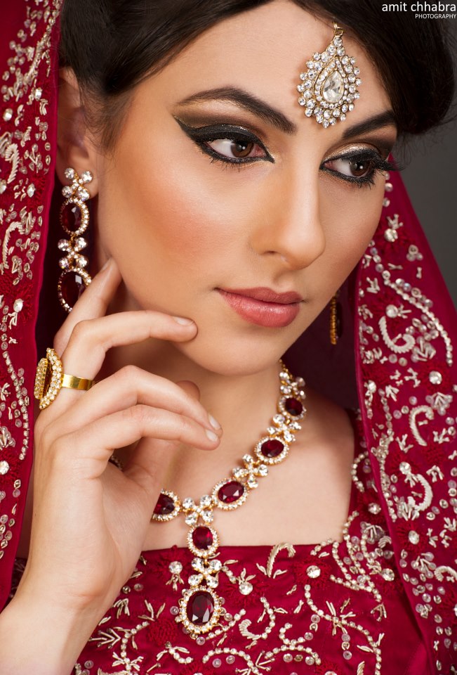 Female model photo shoot of Cristiana Giachetti by Amit Chhabra, makeup by Ayesha R Rob MUA
