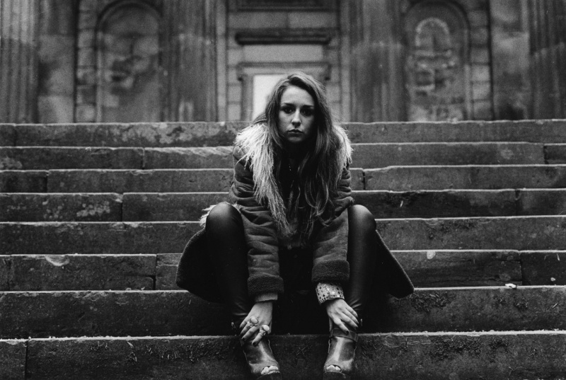 Female model photo shoot of Amber Lucinda in Sheffield Cemetery
