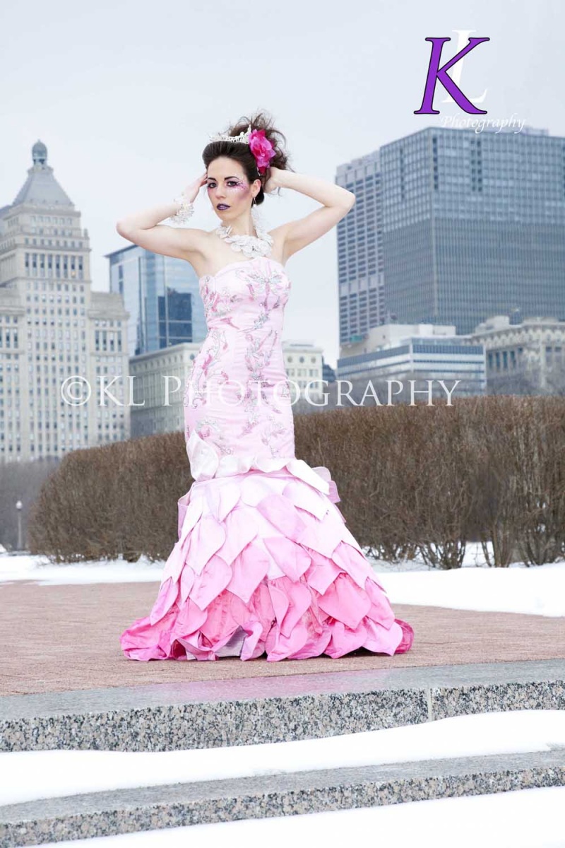 Female model photo shoot of KL_Photography and Sherrie Georgean in Chicago, IL, makeup by Melinda Henry MUA