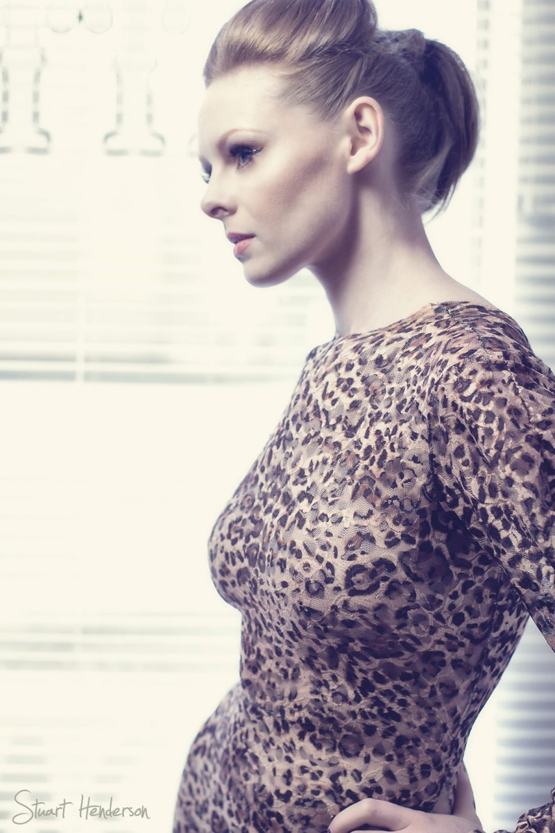 Female model photo shoot of Julie Aston by Stuart Henderson, makeup by F A C E Makeup Artistry