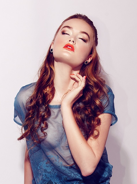 Female model photo shoot of Jenna West Make-up in London