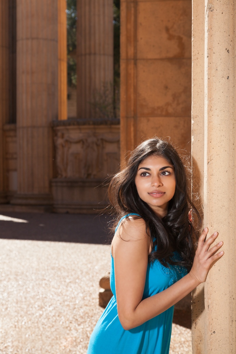 Female model photo shoot of Sonam89 by Doug CLP in Palace of Fine Arts, San Francisco