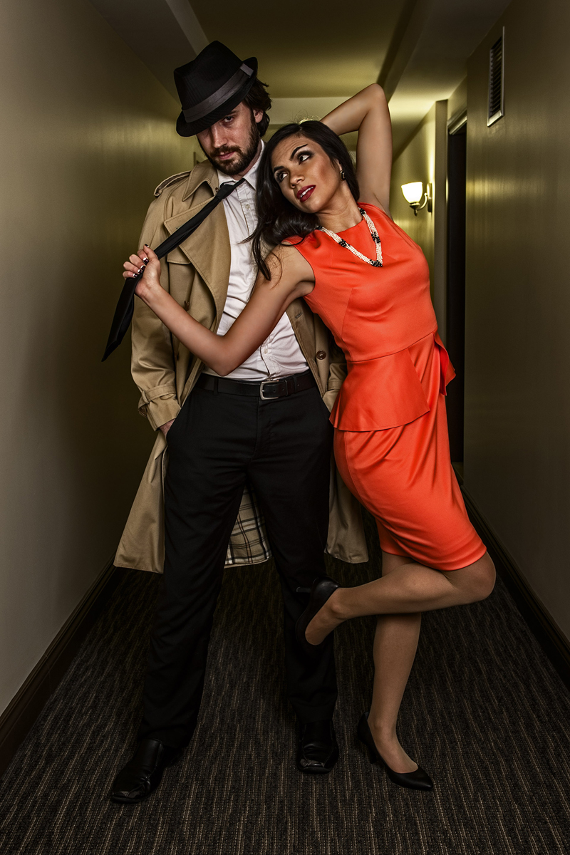 Male and Female model photo shoot of Stuart R-T and Naiia Lajoie by AXK in Montreal, QC, makeup by I DIG Makeup