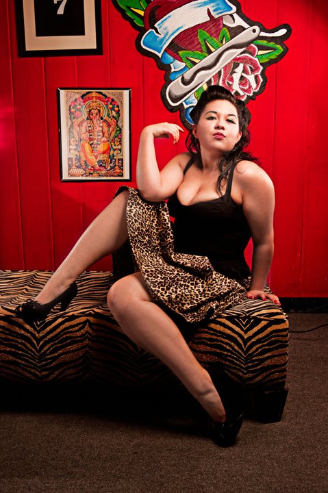 Female model photo shoot of ChinaDoll_Bri in Lucky 7 Tattoo Shop in Kings Beach, CA