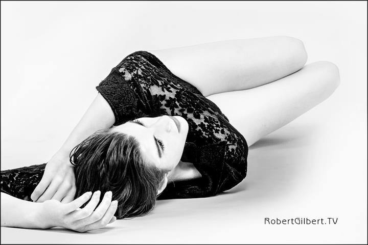 Female model photo shoot of Annie OB by Robert Gilbert Photo in Bob's studio