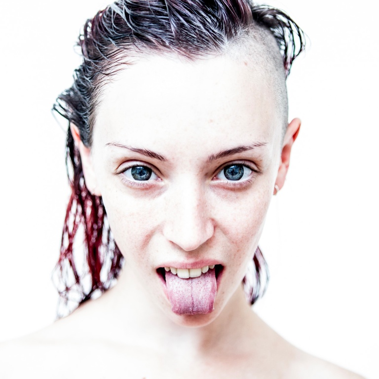 Female model photo shoot of Slant Array Artistry and Slant Array by Ben Hopper in Hackney Wick, makeup by Slant Array Artistry