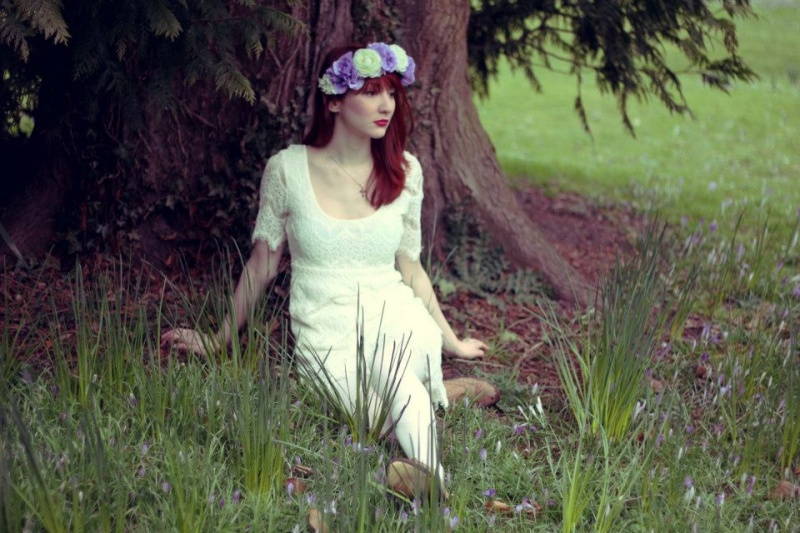 Female model photo shoot of Rebecca Lucia in Botanical Gardens, Bath.