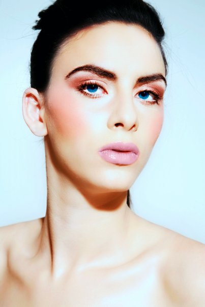 Female model photo shoot of Megan Nicole Make-Up in Montreal