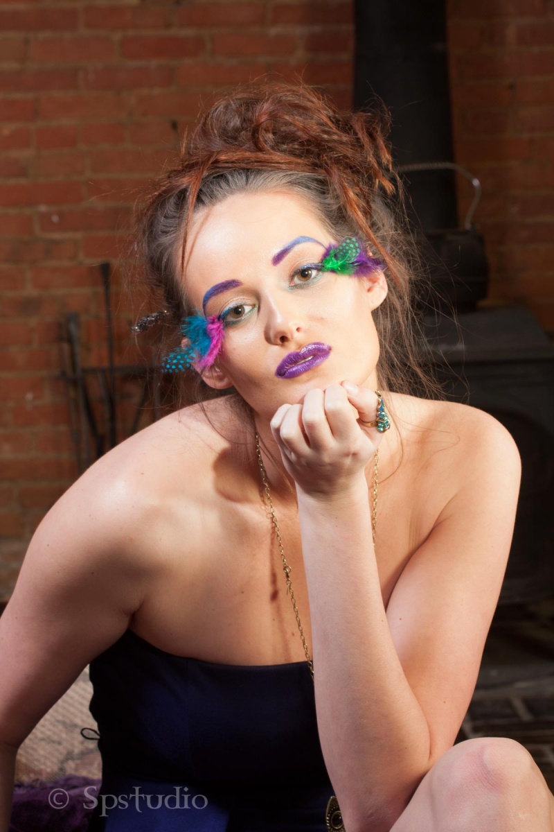 Female model photo shoot of No Vanity MUA in Charlotte, MI