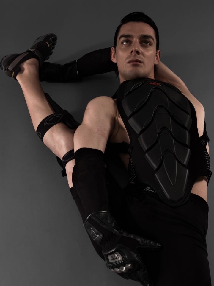 Male model photo shoot of Tommaso Contortionist  in London