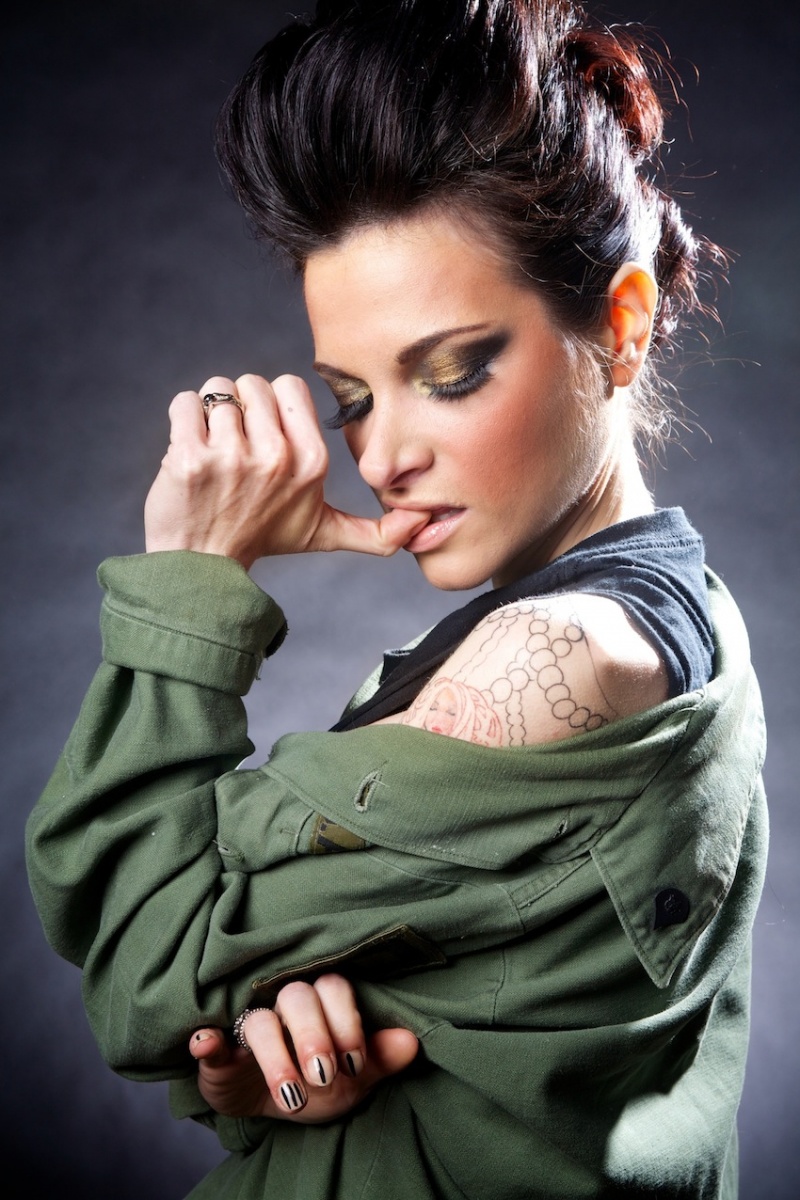 Female model photo shoot of Dana Michael Howie, makeup by TONI HARDMAN