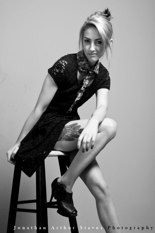 Female model photo shoot of Jacqueline Florence  by Jonathan Staves in In Studio, wardrobe styled by Jacqueline Florence 