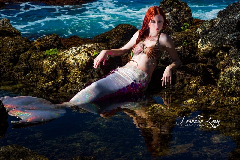 Female model photo shoot of Mermaid Arielle 