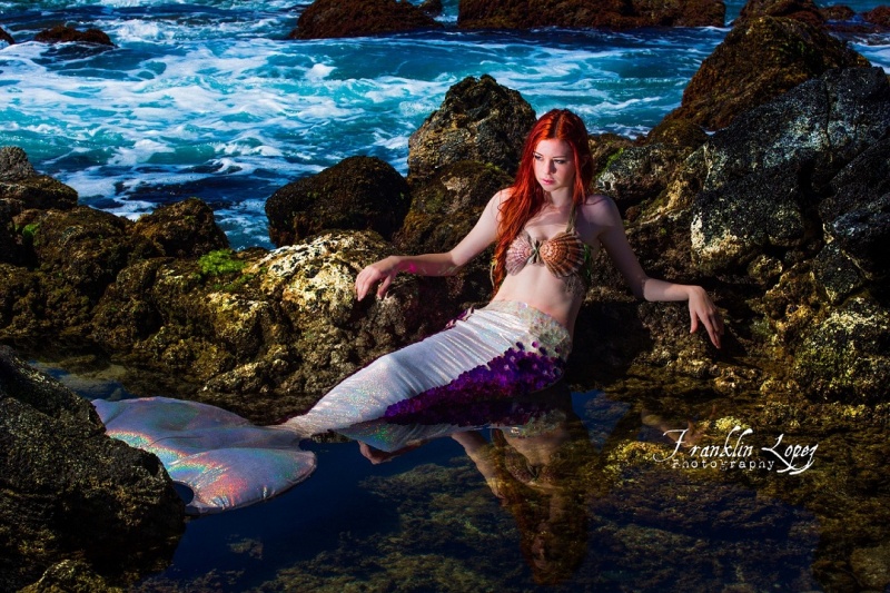 Female model photo shoot of Mermaid Arielle 