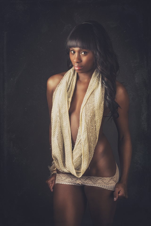 Female model photo shoot of Janaya C by RandyPondPhotography