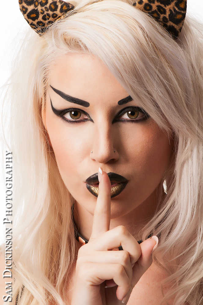 Female model photo shoot of Stacey D Makeup and Samii La  Morte by Sam Dickinson