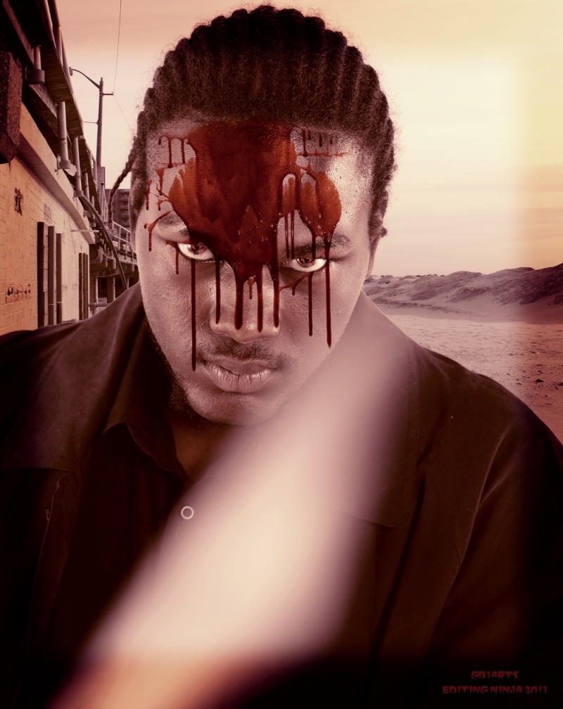 Male model photo shoot of Malcolm Melvin, digital art by Editing Ninja