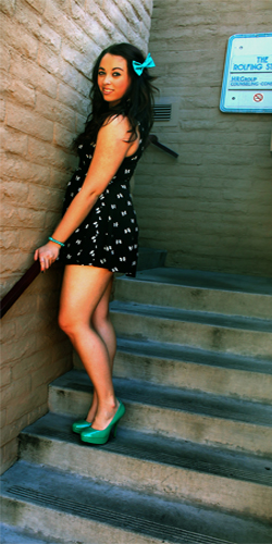 Female model photo shoot of Peyton Sears in Mill Ave. Tempe, Arizona