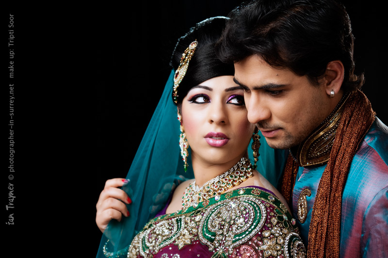 Male and Female model photo shoot of Imtiyaz Ibrahim and mindysidhu by photographer-in-surrey in Surrey, makeup by Tripti Soor