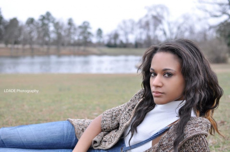 Female model photo shoot of Kay Sabree  by LDADE Photography in RIchmond Duck park