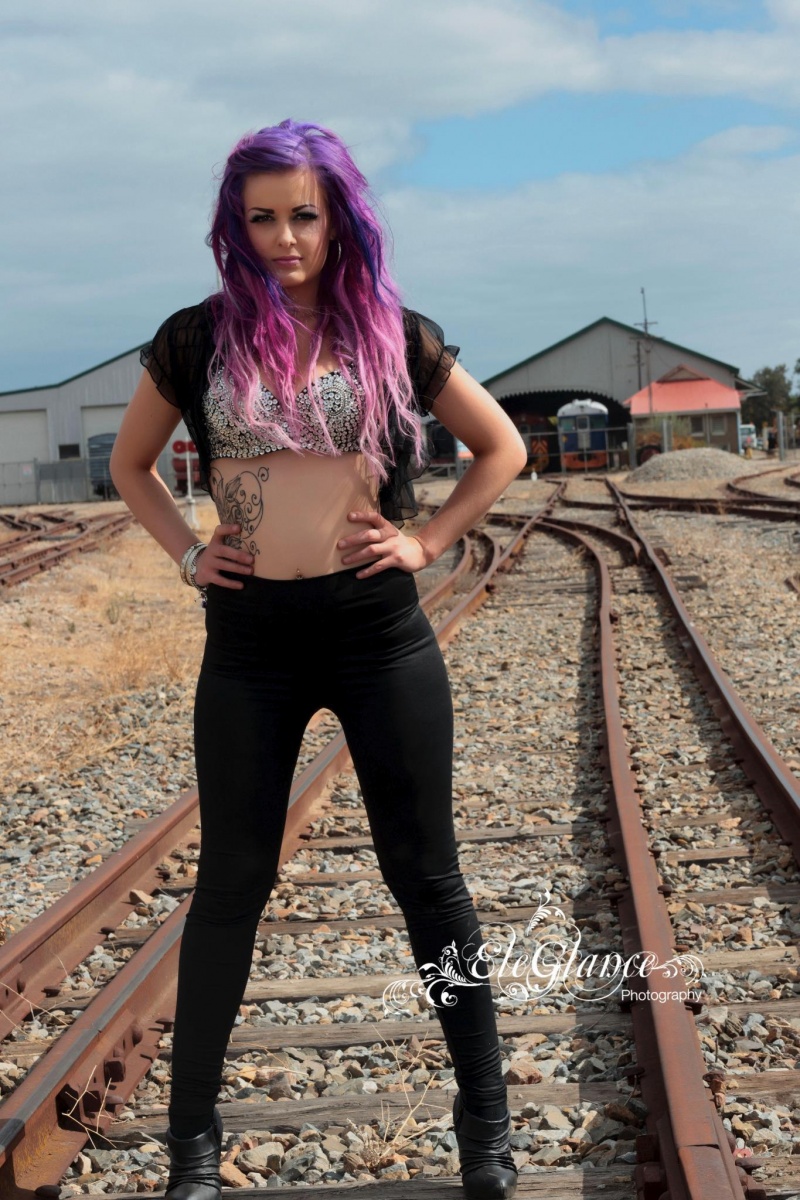 Female model photo shoot of Nicole Alyce by EleGlance Photography