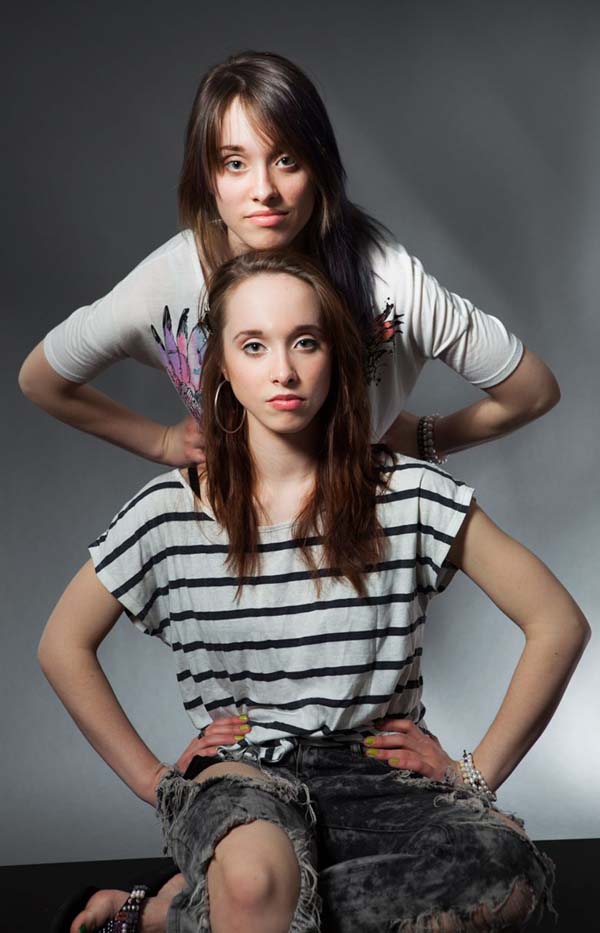 Female model photo shoot of Molly and Kara, K A R A and Molly Dee NYC by Guy Marino