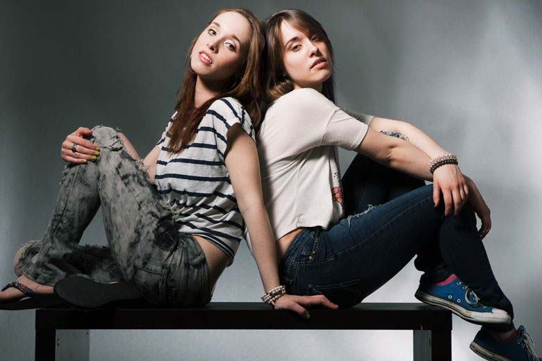 Female model photo shoot of Molly and Kara, K A R A and Molly Dee NYC by Guy Marino