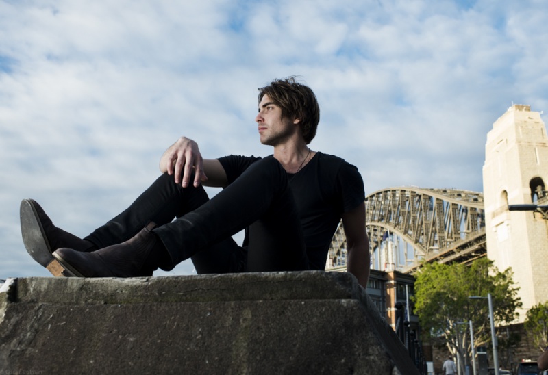 Male model photo shoot of Oscar Colman in Sydney, The Rocks