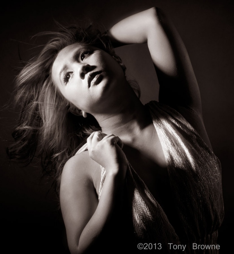 Female model photo shoot of Iris De Guzman by Tony Browne in Spitfire Studio