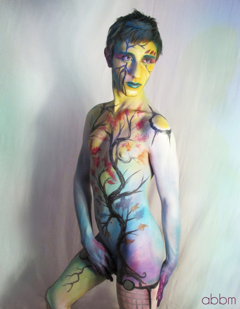 Male model photo shoot of Rick Foster in Phoenix, AZ, body painted by Art By Brandon McGill