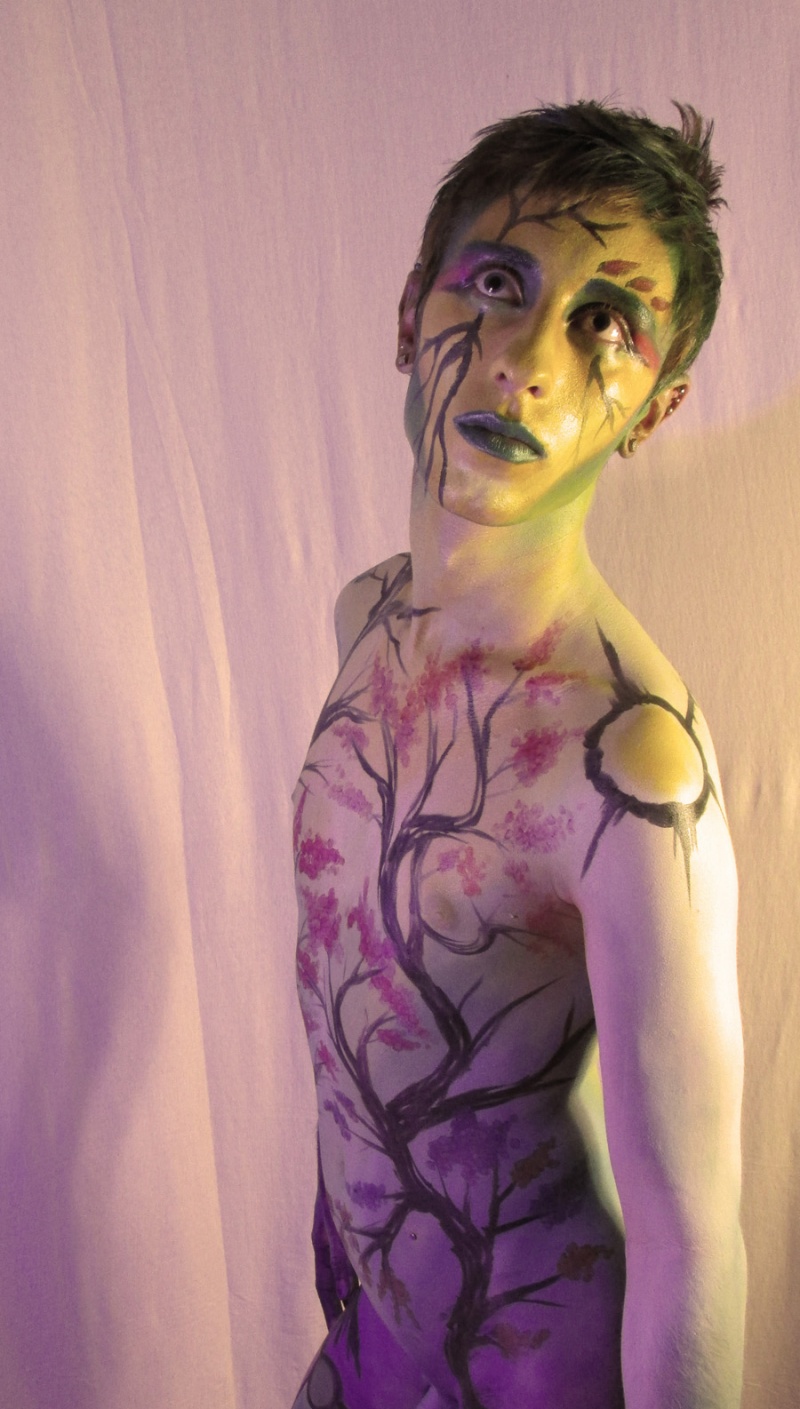 Male model photo shoot of Rick Foster in Phoenix, AZ, body painted by Art By Brandon McGill