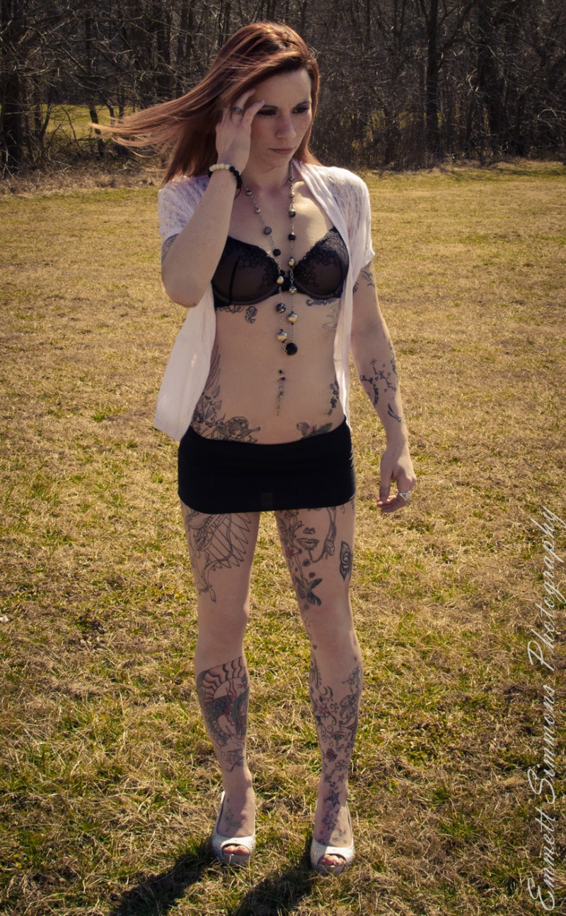 Female model photo shoot of TattdLady92 by Emmett Simmons