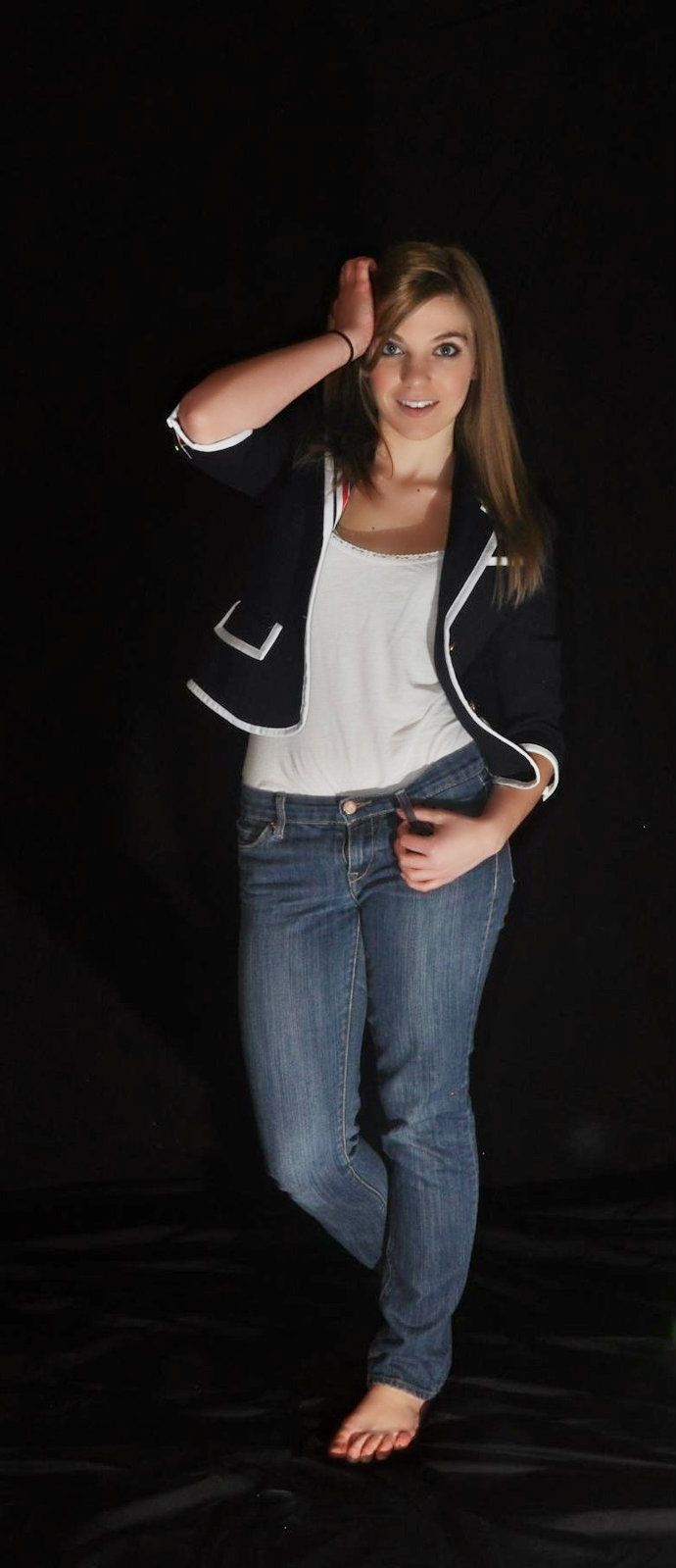 Female model photo shoot of Danielle Hieronimi by Mike Brown Photo Studio in Mike Brown Photo Studio