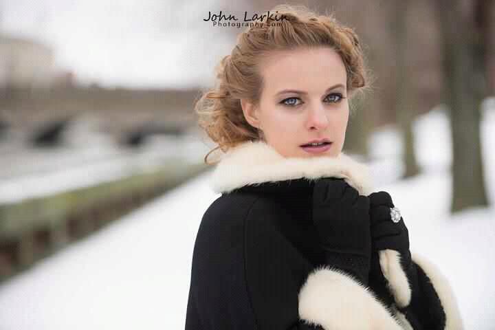 Female model photo shoot of Marcee Mickelle by John Larkin Photography in Rochester, NY, makeup by Painting Faces 7