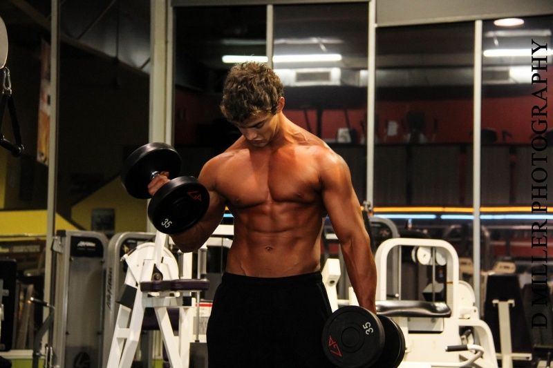 Male model photo shoot of ChrisDavis in Gold's Gym, North York