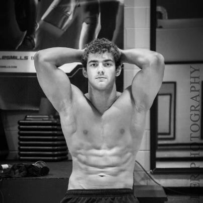 Male model photo shoot of ChrisDavis in Gold's Gym, North York