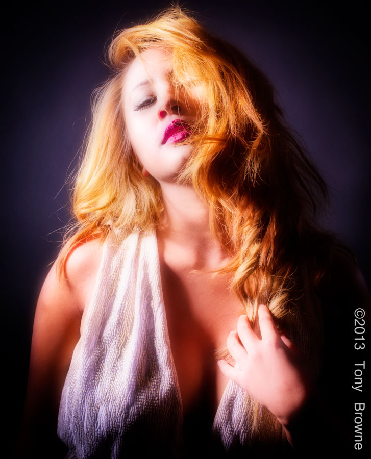 Female model photo shoot of Iris De Guzman by Tony Browne in Spitfire Studio