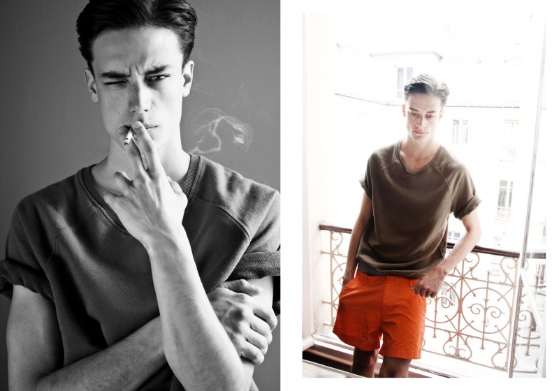 Male model photo shoot of Pierre-Luc Moisan in Paris