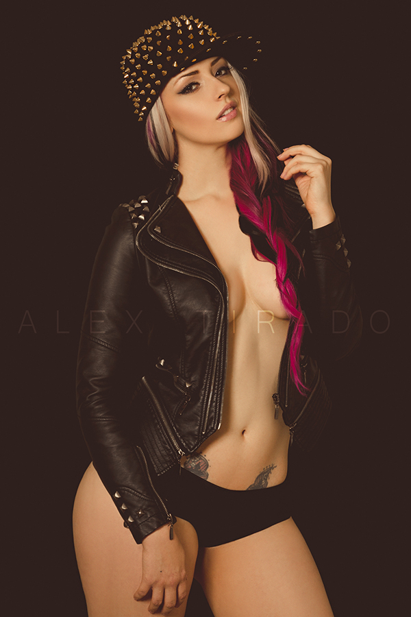 Female model photo shoot of Amanda platinum by Alex Tirado Photography
