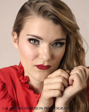 Female model photo shoot of Lauren E Richardson, makeup by Rachael Gunn MUA